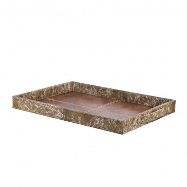 Caramel Faux Pony Tray