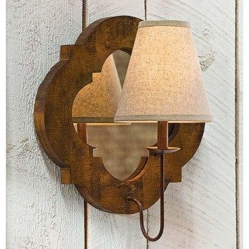 Relic Pointed Quatrefoil Mirror Sconce