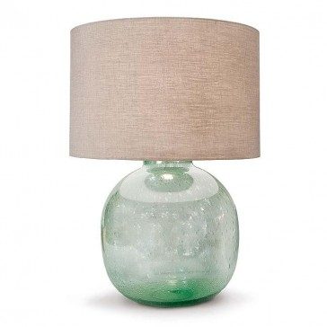 Seeded Recycled Glass Vessel Lamp