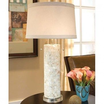 Mother of Pearl Column lamp