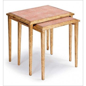 Shagreen nesting table set