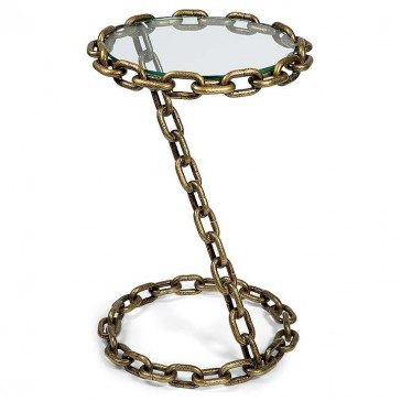 Industrial Brass Chain Table