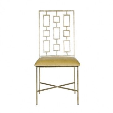 David Silver Leafed Dining Chair