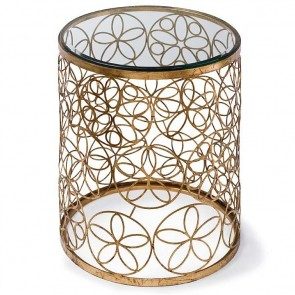 Mod floral accent table