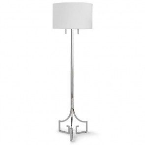 Le Chic Polished Nickel Floor Lamp