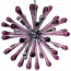 acrylic star chandelier amethyst purple
